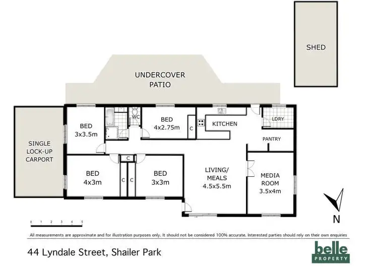 Floorplan of Homely house listing, 44 Lyndale Street, Shailer Park QLD 4128