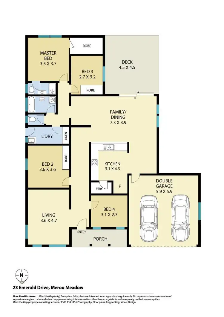 Floorplan of Homely house listing, 23 Emerald Drive, Meroo Meadow NSW 2540