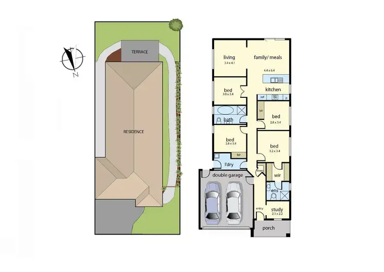 Floorplan of Homely house listing, 48 Melissa Way, Pakenham VIC 3810