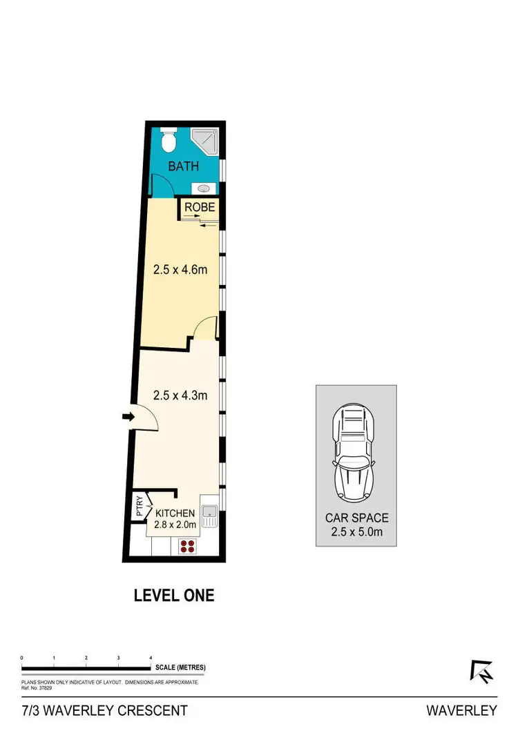 Floorplan of Homely apartment listing, 7/3 Waverley Crescent, Bondi Junction NSW 2022