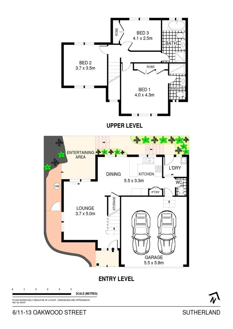 Floorplan of Homely townhouse listing, 6/11 Oakwood Street, Sutherland NSW 2232