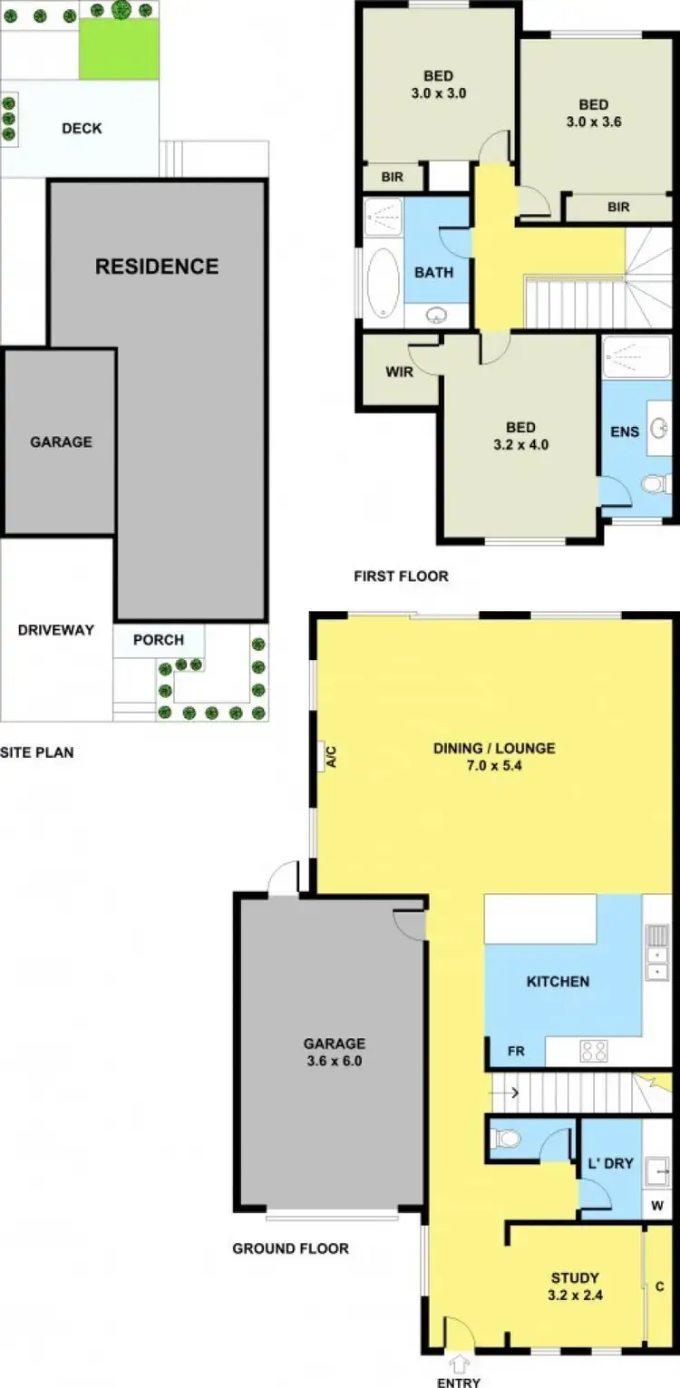 Floorplan of Homely townhouse listing, 9A Kennedy Street, Glenroy VIC 3046