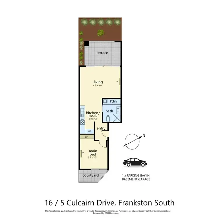 Floorplan of Homely apartment listing, 16/5 Culcairn Drive, Frankston South VIC 3199