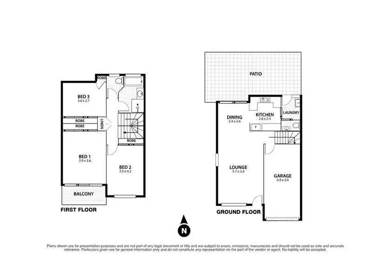 Floorplan of Homely townhouse listing, 9/26-28 High Street, Woonona NSW 2517