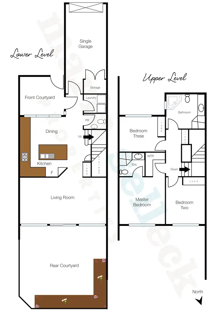 Floorplan of Homely townhouse listing, 10/43 Port Jackson Circuit, Phillip ACT 2606