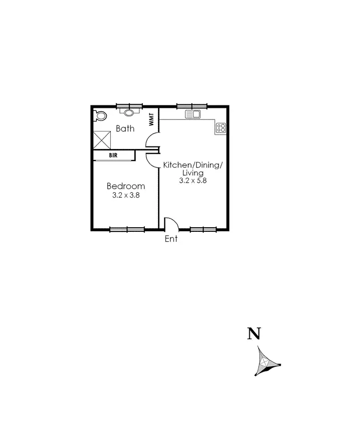 Floorplan of Homely apartment listing, 5/7 Jepson Street, Yarraville VIC 3013