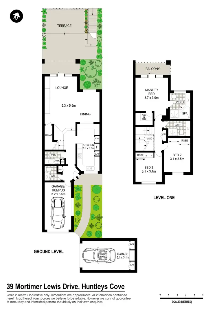Floorplan of Homely semi-detached listing, 39 Mortimer Lewis Drive, Huntleys Cove NSW 2111
