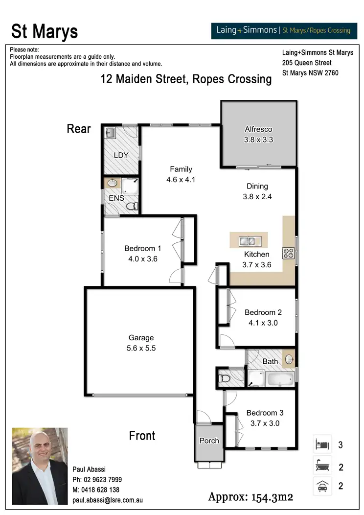 Floorplan of Homely house listing, 12 Maiden Street, Ropes Crossing NSW 2760