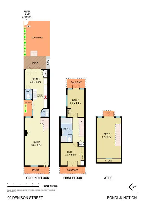 Floorplan of Homely house listing, 90 Denison Street, Bondi Junction NSW 2022