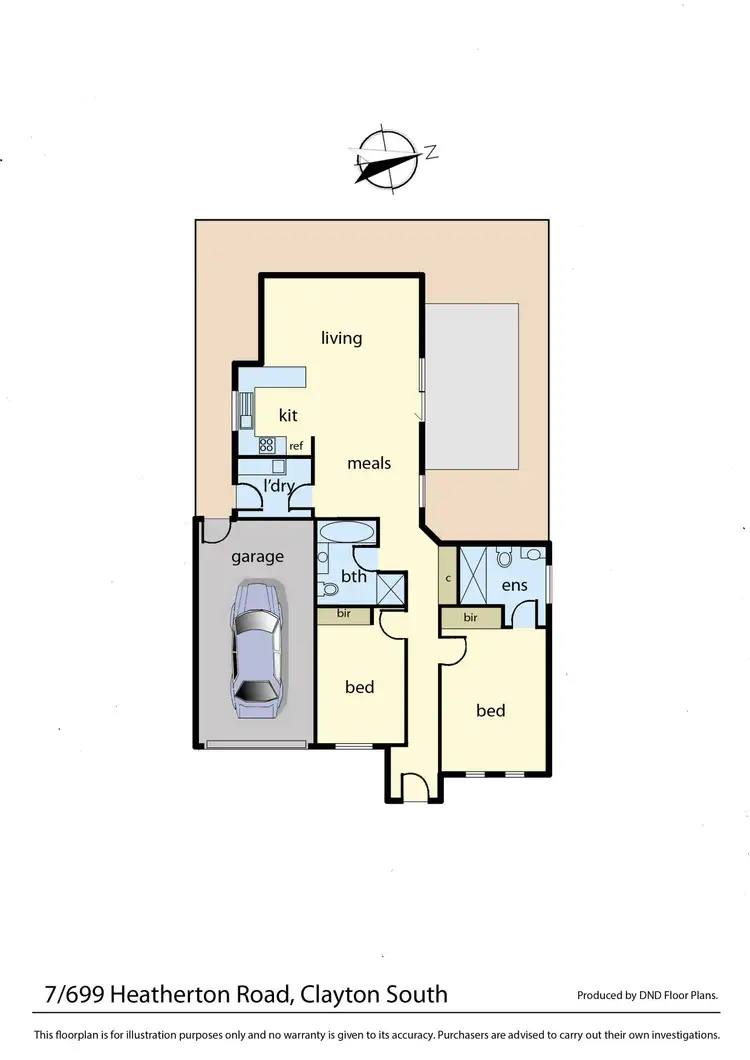 Floorplan of Homely unit listing, 7/699 Heatherton Road, Clayton South VIC 3169