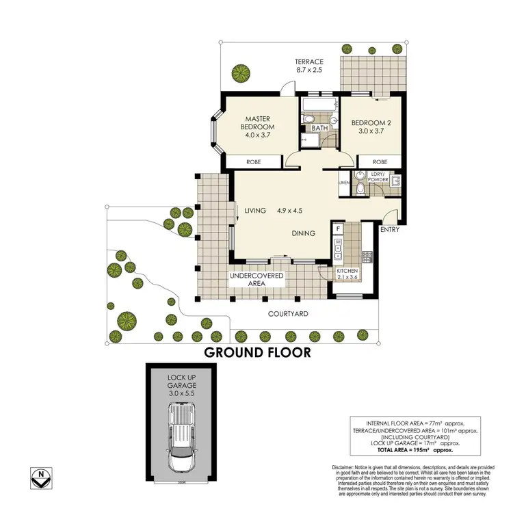 Floorplan of Homely unit listing, 1/3 Florence Street, Cremorne NSW 2090