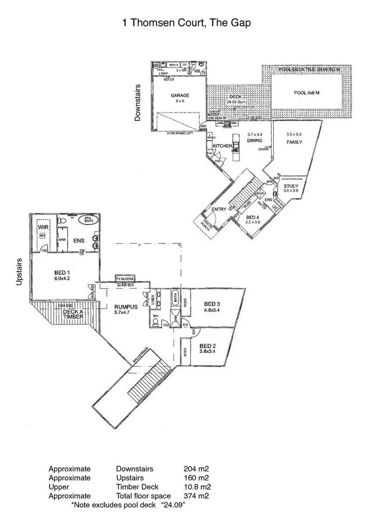 Floorplan of Homely house listing, 1 Thomsen Court, The Gap QLD 4061