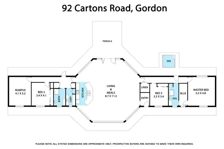 Floorplan of Homely house listing, 92 Cartons Road, Gordon VIC 3345