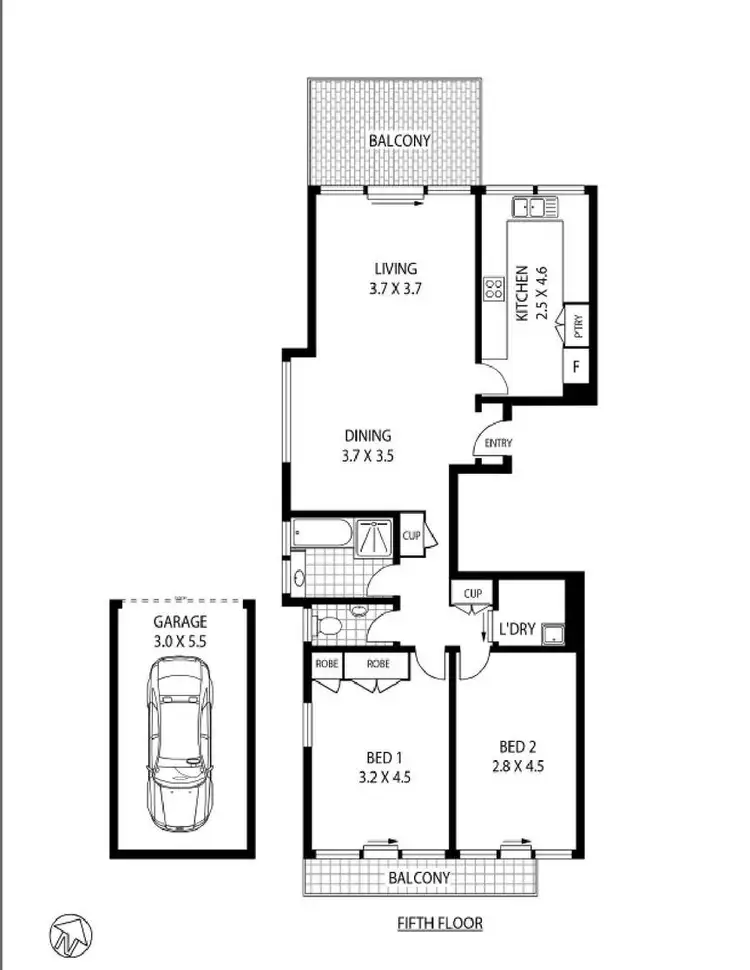 Floorplan of Homely apartment listing, 35/140 Addison Road, Manly NSW 2095