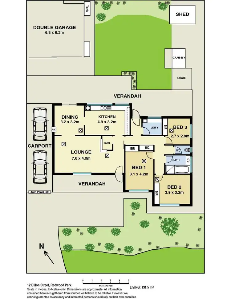 Floorplan of Homely house listing, 12 Dillon Street, Redwood Park SA 5097