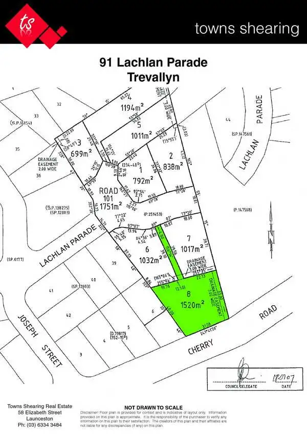 Floorplan of Homely land listing, 91 Lachlan Parade, Trevallyn TAS 7250
