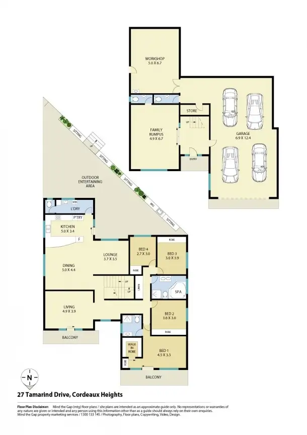 Floorplan of Homely house listing, 27 Tamarind Drive, Cordeaux Heights NSW 2526