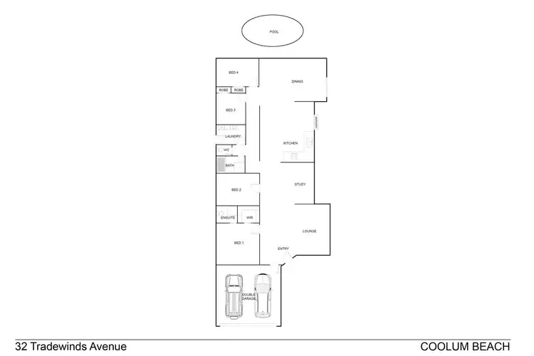 Floorplan of Homely house listing, 32 Tradewinds Avenue, Coolum Beach QLD 4573