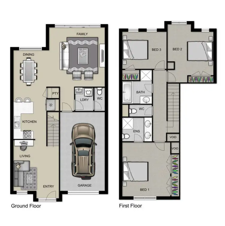 Floorplan of Homely townhouse listing, 23 Joelson Avenue, Scoresby VIC 3179