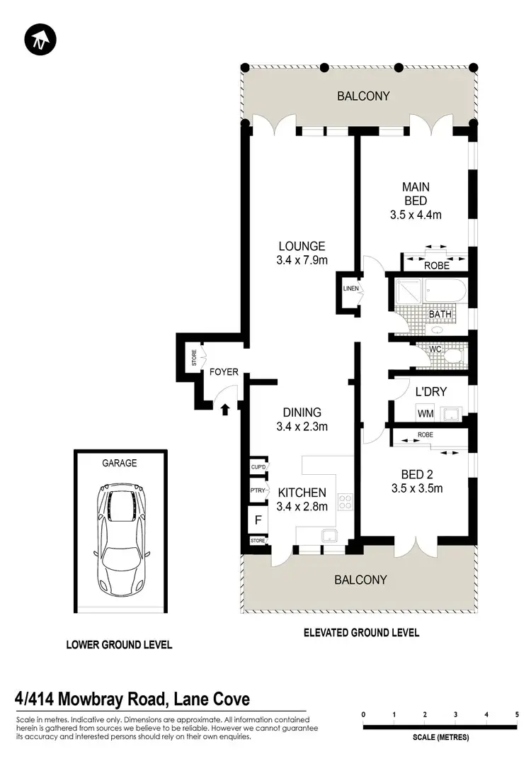 Floorplan of Homely apartment listing, 4/414 Mowbray Road, Lane Cove NSW 2066