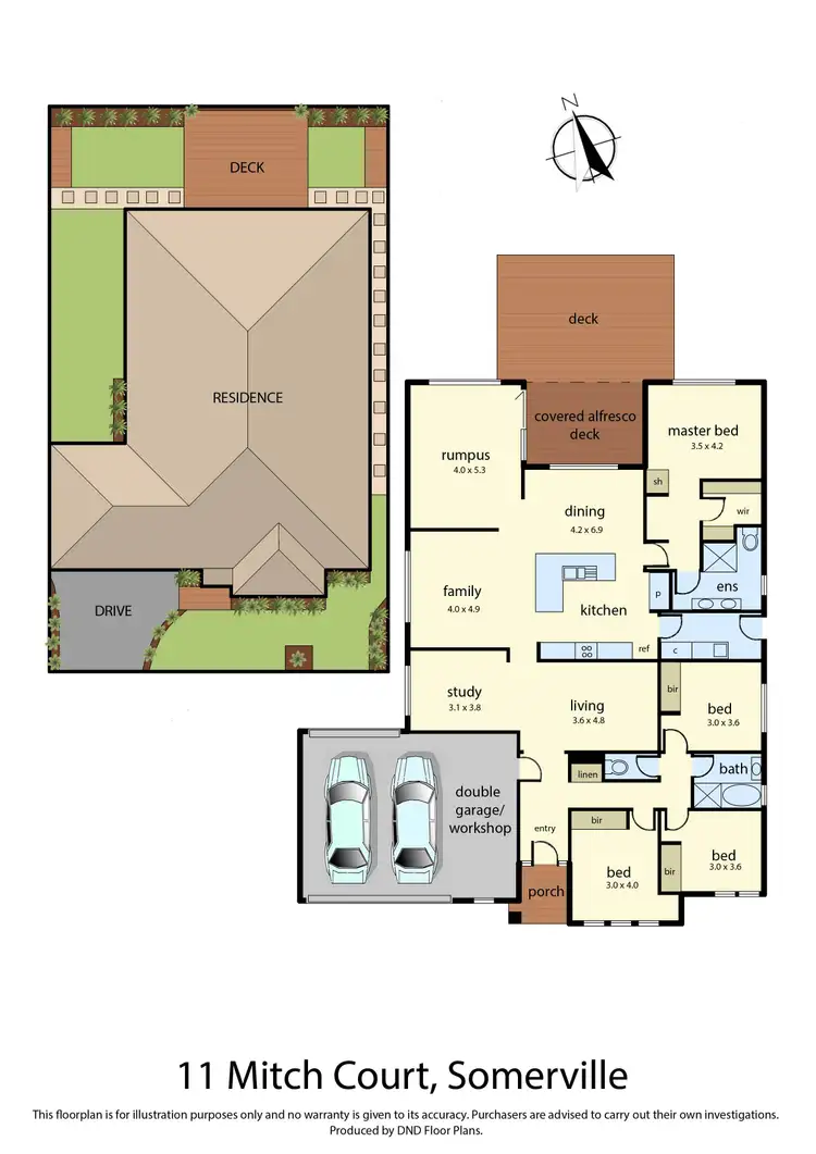Floorplan of Homely house listing, 11 Mitch Court, Somerville VIC 3912