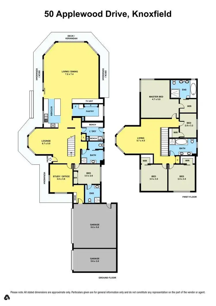 Floorplan of Homely house listing, 50 Applewood Drive, Knoxfield VIC 3180