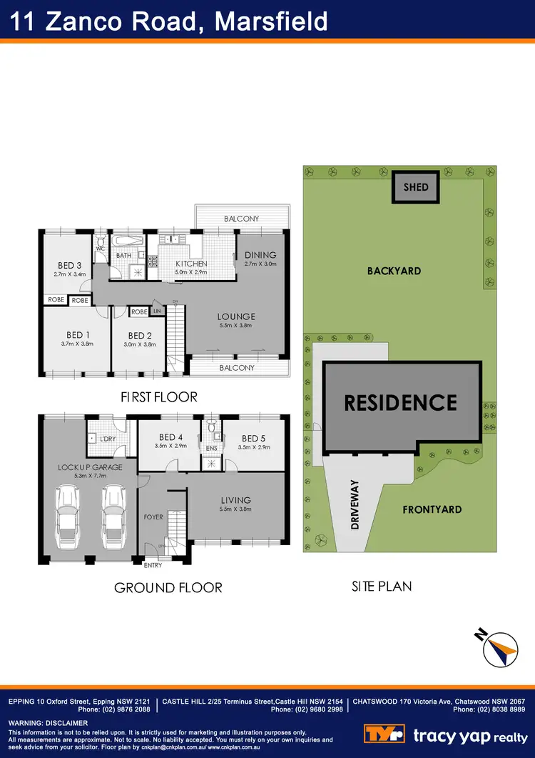 Floorplan of Homely house listing, 11 Zanco Road, Marsfield NSW 2122