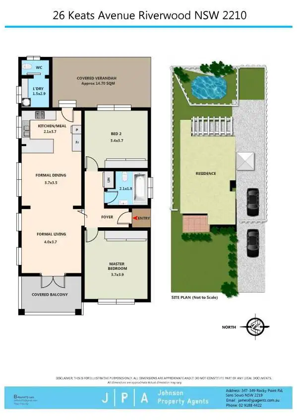 Floorplan of Homely house listing, 26 Keats Avenue, Riverwood NSW 2210