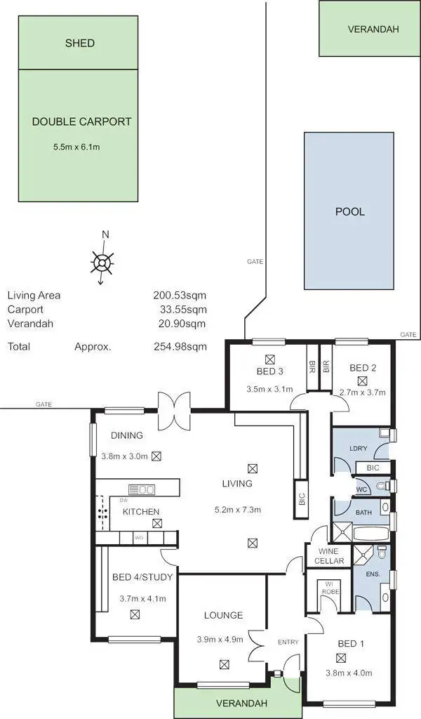 Floorplan of Homely house listing, 45 Marlborough Street, Malvern SA 5061