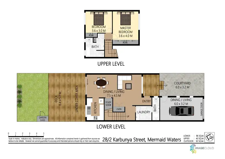 Floorplan of Homely unit listing, 28/2 Karbunya Street, Mermaid Waters QLD 4218