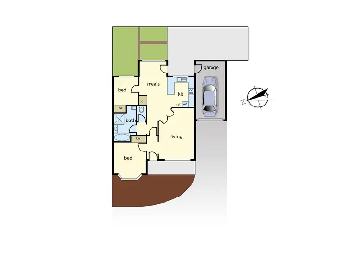 Floorplan of Homely unit listing, 6/1370 Heatherton Road, Dandenong VIC 3175