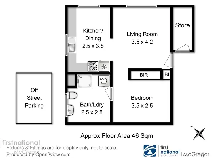 Floorplan of Homely unit listing, 4/10 Charles Street, Moonah TAS 7009