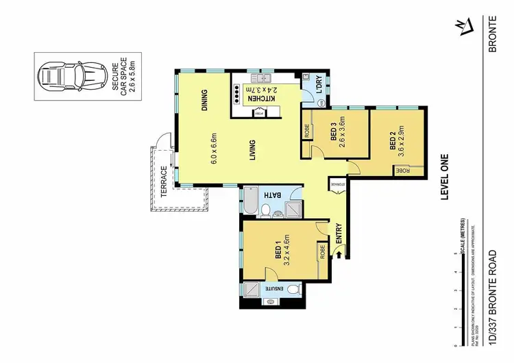 Floorplan of Homely apartment listing, 1D/337 Bronte Road, Bronte NSW 2024