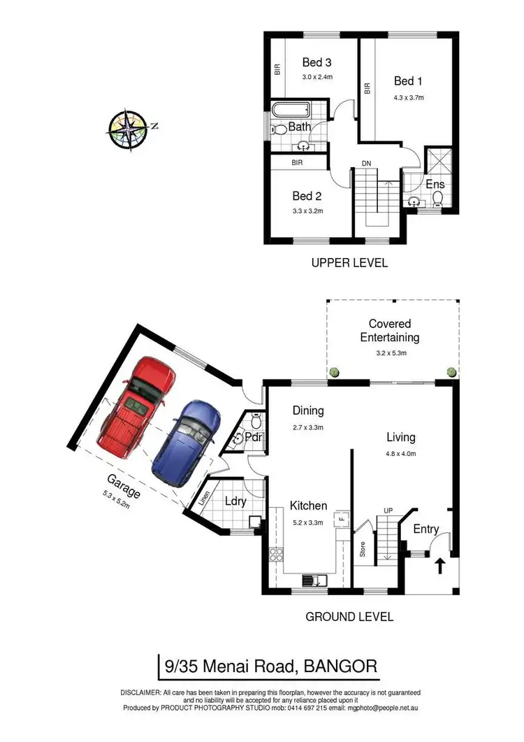 Floorplan of Homely townhouse listing, 9/35 Menai Road, Bangor NSW 2234