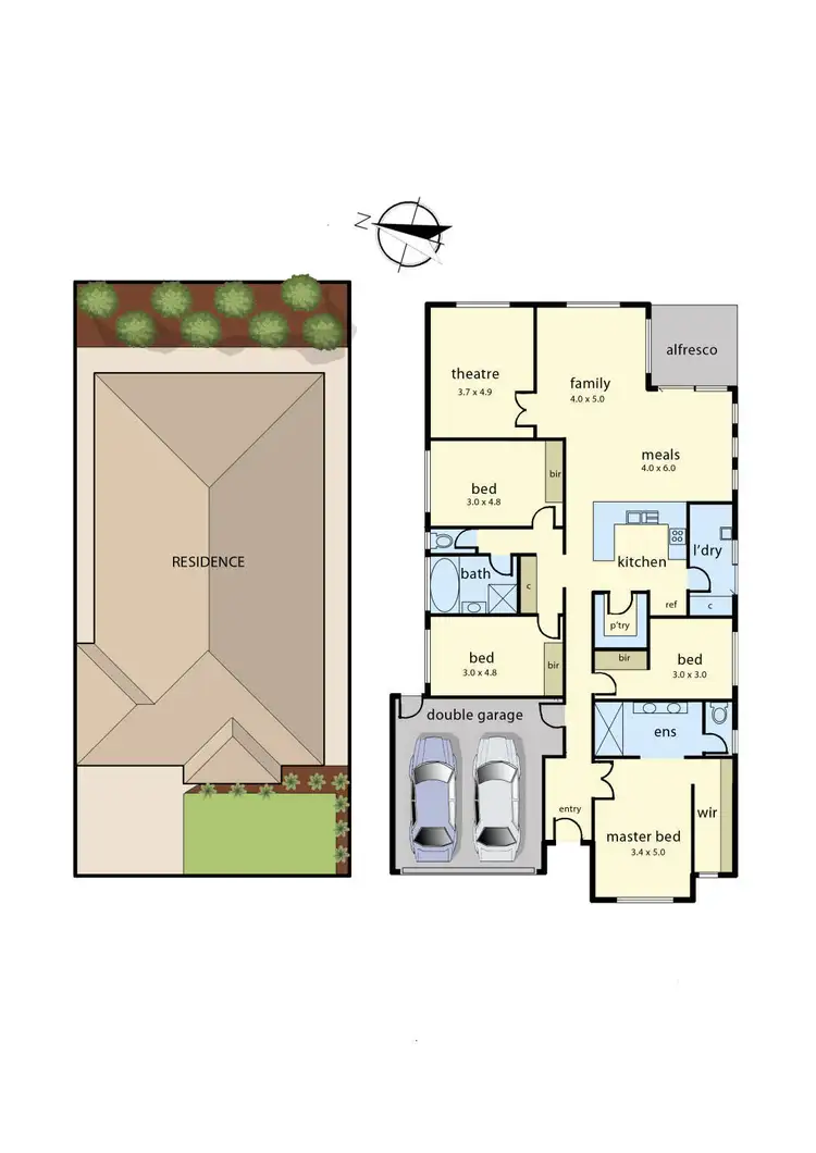 Floorplan of Homely house listing, 13 Keating Street, Pakenham VIC 3810