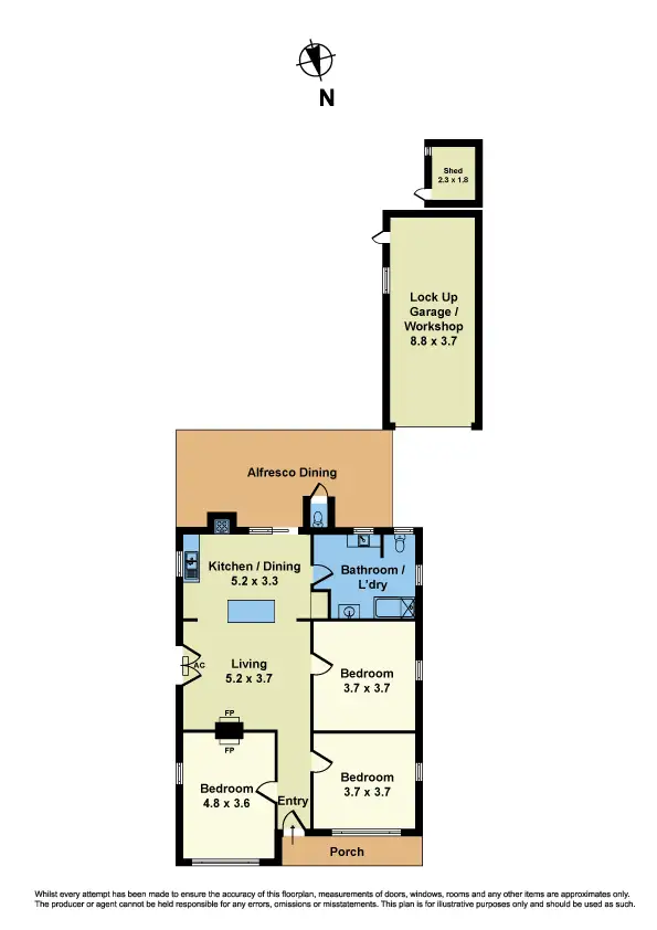 Floorplan of Homely house listing, 11 Fraser Street, Sunshine VIC 3020