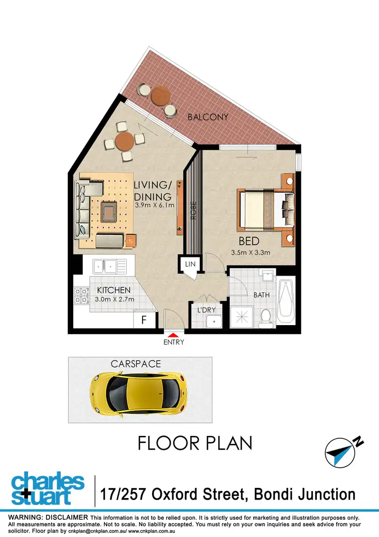 Floorplan of Homely apartment listing, 17/257 Oxford Street, Bondi Junction NSW 2022