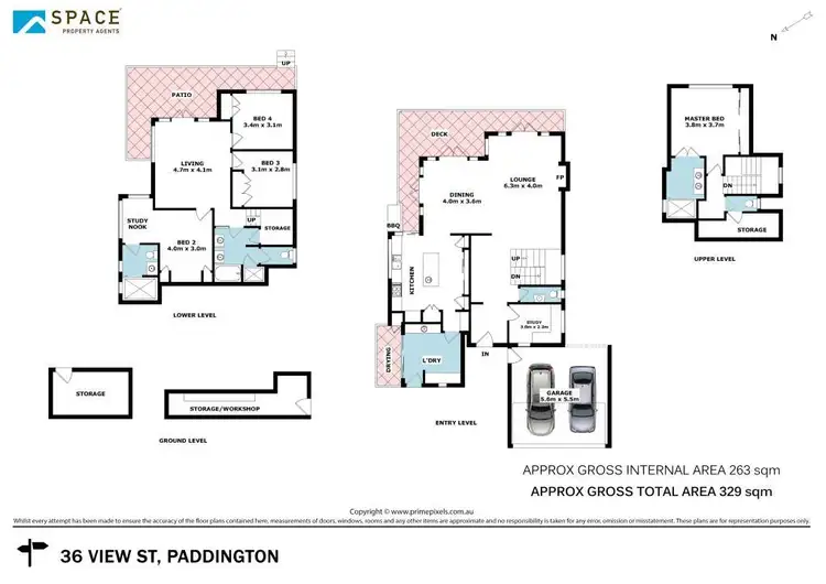 Floorplan of Homely house listing, 36 View Street, Paddington QLD 4064
