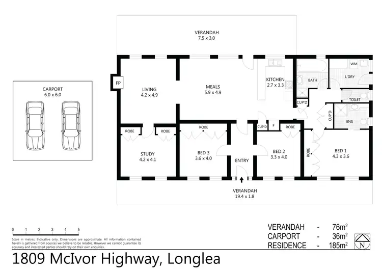 Floorplan of Homely house listing, 1809 McIvor Highway, Longlea VIC 3551