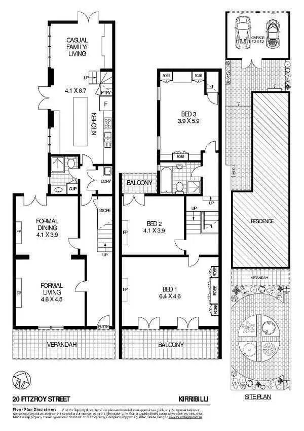 Floorplan of Homely house listing, 20 Fitzroy Street, Kirribilli NSW 2061