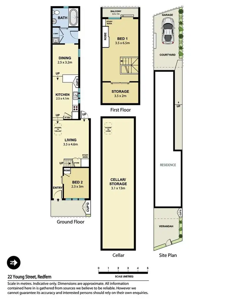 Floorplan of Homely house listing, 22 Young Street, Redfern NSW 2016