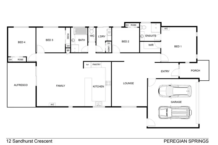 Floorplan of Homely house listing, 12 Sandhurst Crescent, Peregian Springs QLD 4573