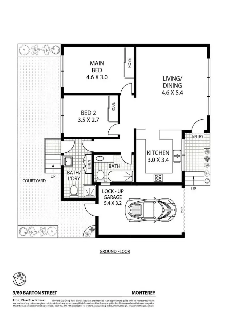 Floorplan of Homely villa listing, Unit 3/89 Barton Street, Monterey NSW 2217