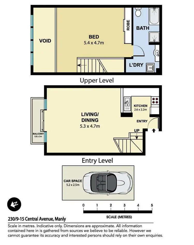 Floorplan of Homely apartment listing, 230/9-15 Central Avenue, Manly NSW 2095