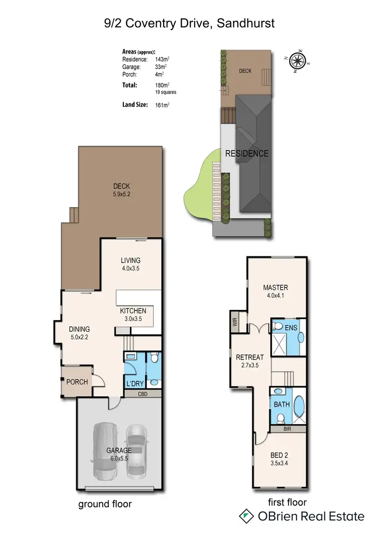Floorplan of Homely townhouse listing, 9/2 Coventry Drive, Sandhurst VIC 3977