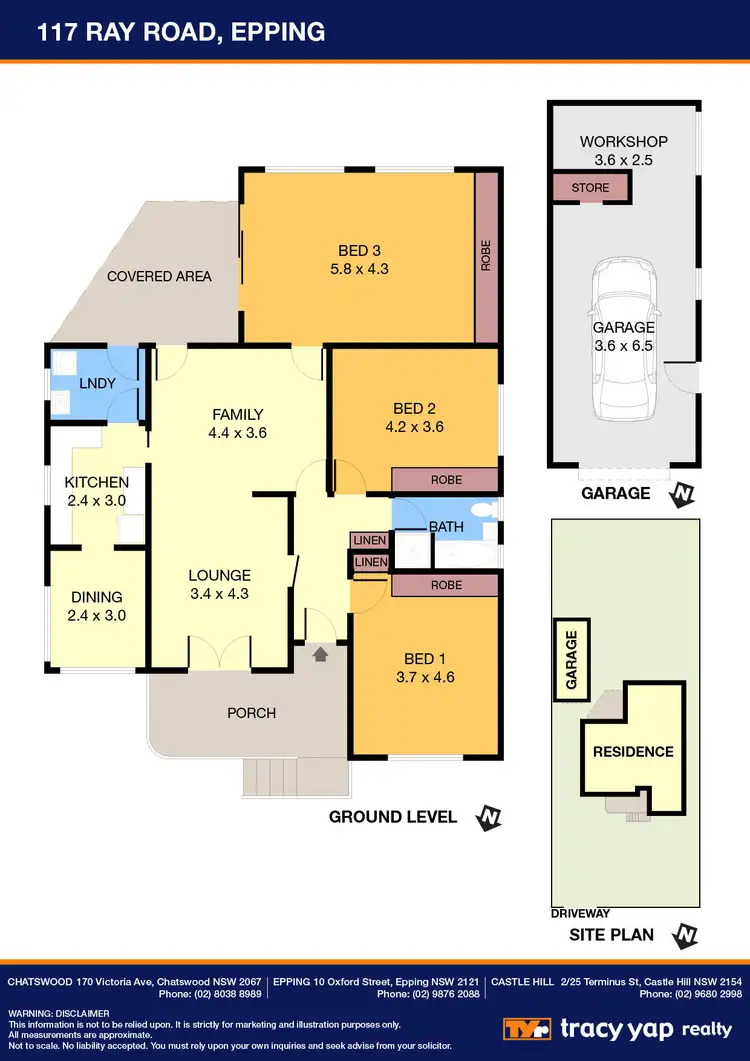 Floorplan of Homely house listing, 117 Ray Road, Epping NSW 2121