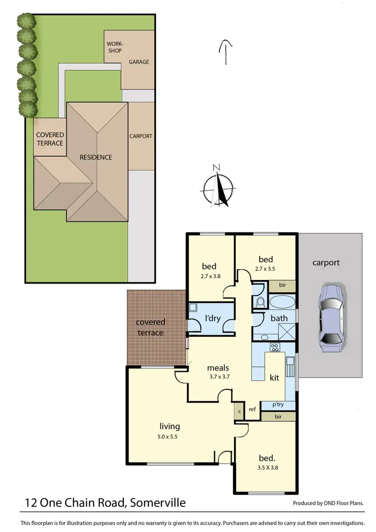 Floorplan of Homely house listing, 12 One Chain Road, Somerville VIC 3912