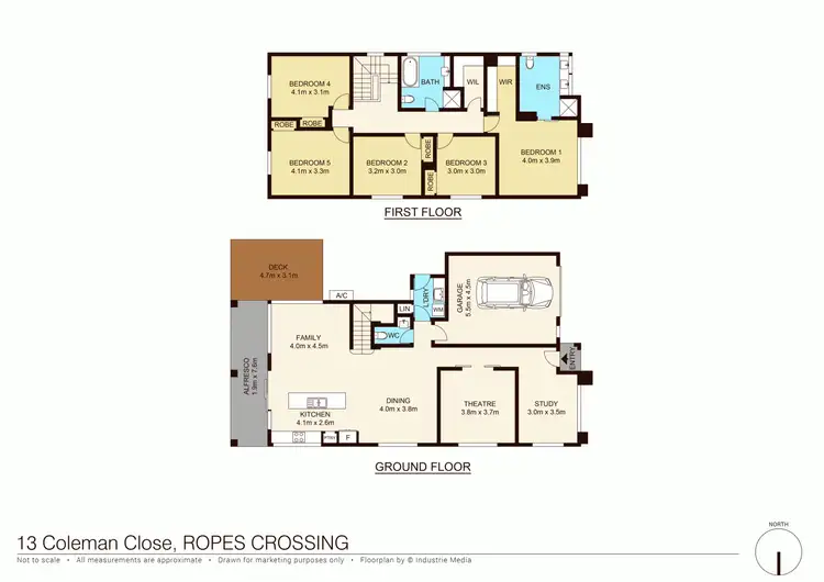 Floorplan of Homely house listing, 13 Colman Close, Ropes Crossing NSW 2760