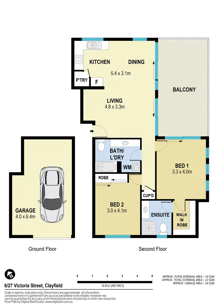 Floorplan of Homely unit listing, 6/27 Victoria Street, Clayfield QLD 4011