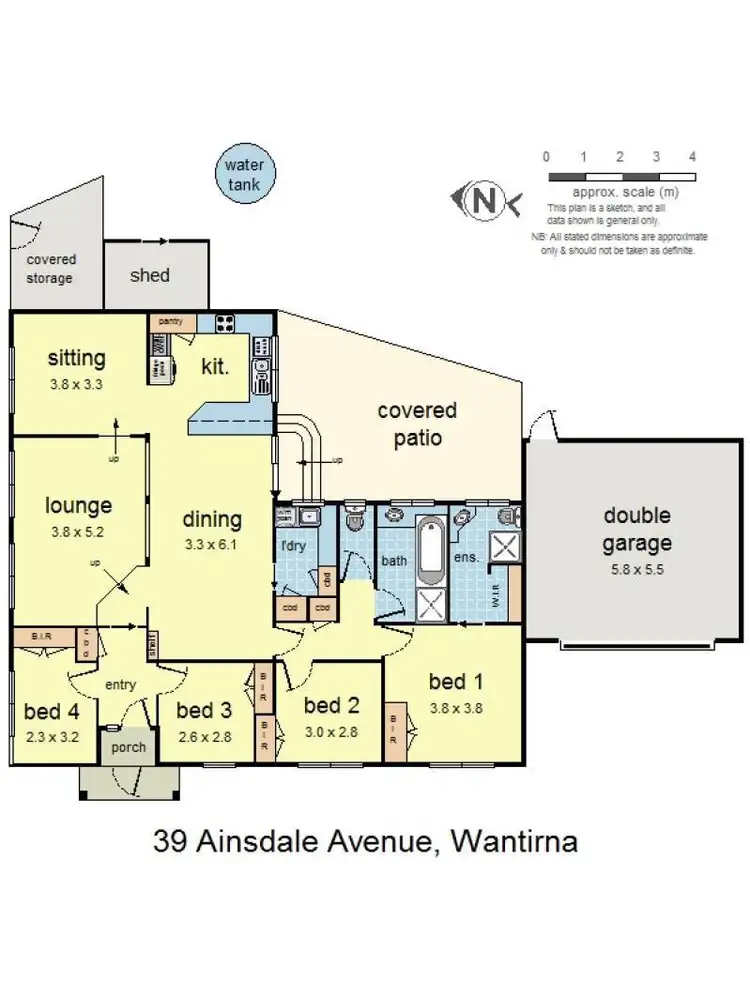 Floorplan of Homely house listing, 39 Ainsdale Avenue, Wantirna VIC 3152